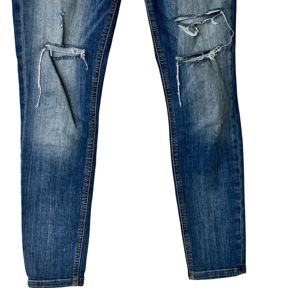 Calvin Rucker Jeans Women's Size 28 Blue Skinny Ankle Distressed mid Rise Pants - Picture 7 of 9